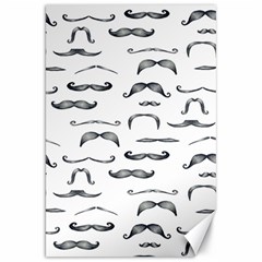 Mustache Man Black Hair Canvas 20  X 30   by Mariart