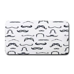 Mustache Man Black Hair Medium Bar Mats by Mariart