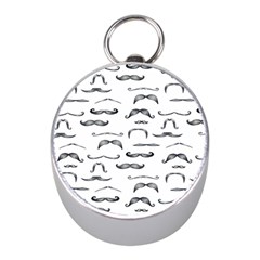 Mustache Man Black Hair Mini Silver Compasses by Mariart