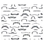 Mustache Man Black Hair Double Sided Flano Blanket (Small)  50 x40  Blanket Back