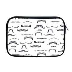 Mustache Man Black Hair Apple Macbook Pro 17  Zipper Case by Mariart