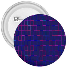 Grid Lines Square Pink Cyan Purple Blue Squares Lines Plaid 3  Buttons