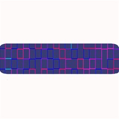 Grid Lines Square Pink Cyan Purple Blue Squares Lines Plaid Large Bar Mats by Mariart