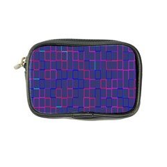 Grid Lines Square Pink Cyan Purple Blue Squares Lines Plaid Coin Purse by Mariart