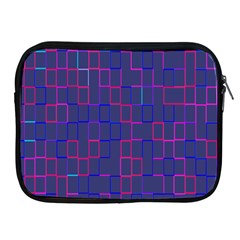 Grid Lines Square Pink Cyan Purple Blue Squares Lines Plaid Apple Ipad 2/3/4 Zipper Cases by Mariart