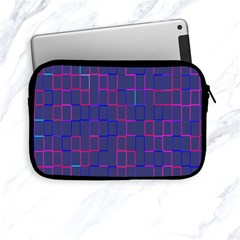 Grid Lines Square Pink Cyan Purple Blue Squares Lines Plaid Apple Ipad Mini Zipper Cases by Mariart