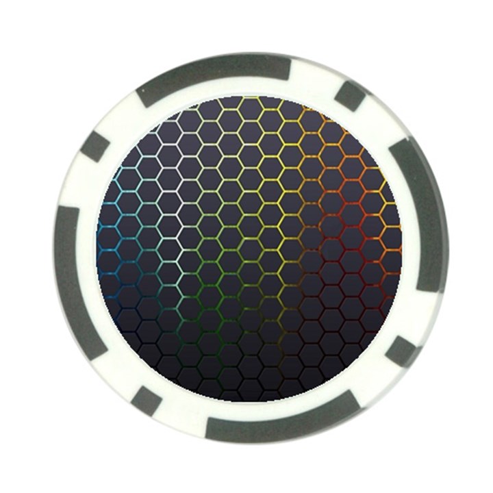 Hexagons Honeycomb Poker Chip Card Guard