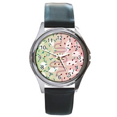 Gut Story Round Metal Watch