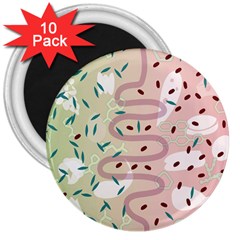 Gut Story 3  Magnets (10 Pack)  by Mariart