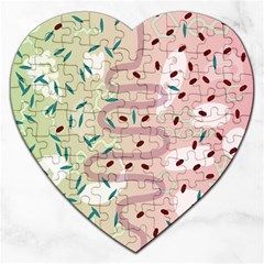 Gut Story Jigsaw Puzzle (heart) by Mariart