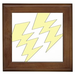 Lightning Yellow Framed Tiles by Mariart