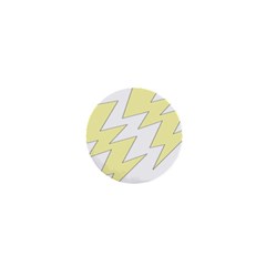 Lightning Yellow 1  Mini Buttons by Mariart