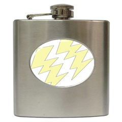 Lightning Yellow Hip Flask (6 Oz) by Mariart