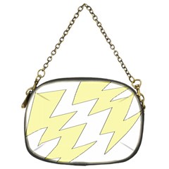 Lightning Yellow Chain Purses (one Side)  by Mariart