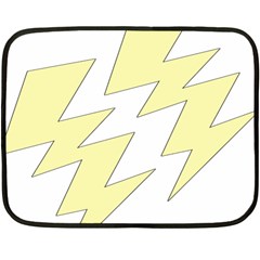 Lightning Yellow Fleece Blanket (mini) by Mariart