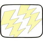 Lightning Yellow Fleece Blanket (Mini) 35 x27  Blanket