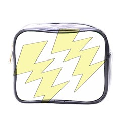 Lightning Yellow Mini Toiletries Bags by Mariart