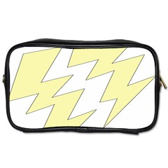 Lightning Yellow Toiletries Bags by Mariart