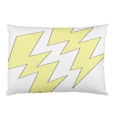 Lightning Yellow Pillow Case (two Sides) by Mariart