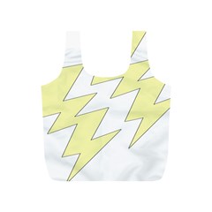 Lightning Yellow Full Print Recycle Bags (s) 