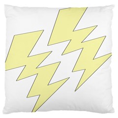 Lightning Yellow Standard Flano Cushion Case (two Sides) by Mariart