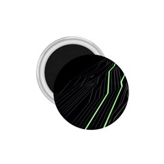 Green Lines Black Anime Arrival Night Light 1 75  Magnets by Mariart