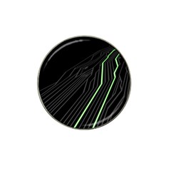 Green Lines Black Anime Arrival Night Light Hat Clip Ball Marker by Mariart