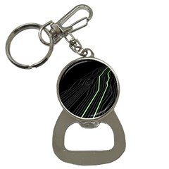 Green Lines Black Anime Arrival Night Light Button Necklaces by Mariart