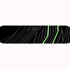 Green Lines Black Anime Arrival Night Light Large Bar Mats by Mariart