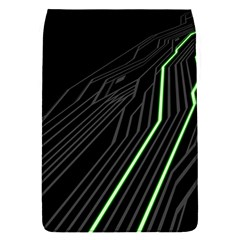 Green Lines Black Anime Arrival Night Light Flap Covers (s)  by Mariart