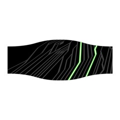 Green Lines Black Anime Arrival Night Light Stretchable Headband