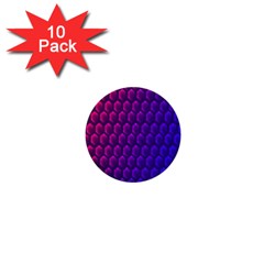 Hexagon Widescreen Purple Pink 1  Mini Buttons (10 Pack)  by Mariart