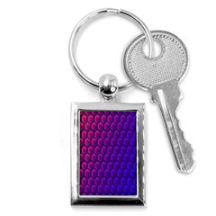 Hexagon Widescreen Purple Pink Key Chains (rectangle)  by Mariart