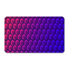 Hexagon Widescreen Purple Pink Magnet (rectangular)