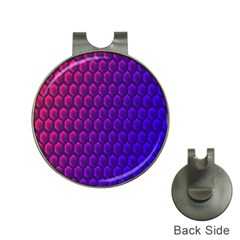 Hexagon Widescreen Purple Pink Hat Clips With Golf Markers by Mariart