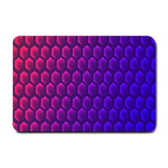 Hexagon Widescreen Purple Pink Small Doormat  by Mariart