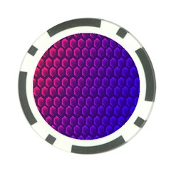 Hexagon Widescreen Purple Pink Poker Chip Card Guard by Mariart