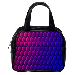 Hexagon Widescreen Purple Pink Classic Handbags (one Side) by Mariart