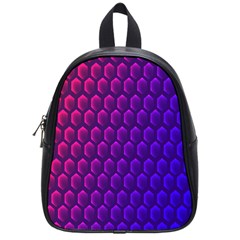 Hexagon Widescreen Purple Pink School Bags (small) 