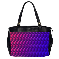 Hexagon Widescreen Purple Pink Office Handbags (2 Sides)  by Mariart