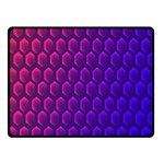 Hexagon Widescreen Purple Pink Fleece Blanket (Small) 50 x40  Blanket Front