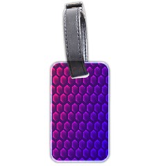 Hexagon Widescreen Purple Pink Luggage Tags (two Sides) by Mariart