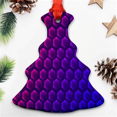 Hexagon Widescreen Purple Pink Ornament (christmas Tree)  by Mariart