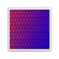 Hexagon Widescreen Purple Pink Memory Card Reader (square)  by Mariart