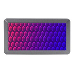 Hexagon Widescreen Purple Pink Memory Card Reader (mini) by Mariart