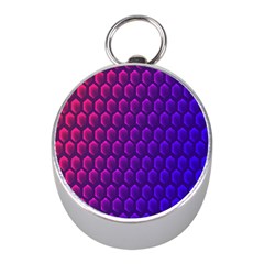 Hexagon Widescreen Purple Pink Mini Silver Compasses