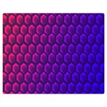 Hexagon Widescreen Purple Pink Double Sided Flano Blanket (Medium)  60 x50  Blanket Front