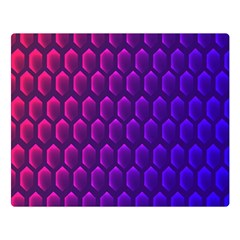 Hexagon Widescreen Purple Pink Double Sided Flano Blanket (large)  by Mariart