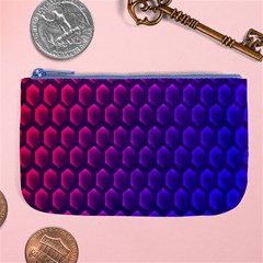 Hexagon Widescreen Purple Pink Large Coin Purse