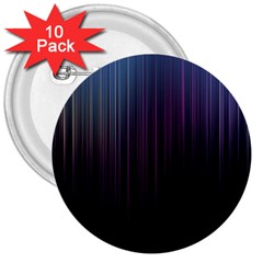 Moonlight Light Line Vertical Blue Black 3  Buttons (10 Pack) 